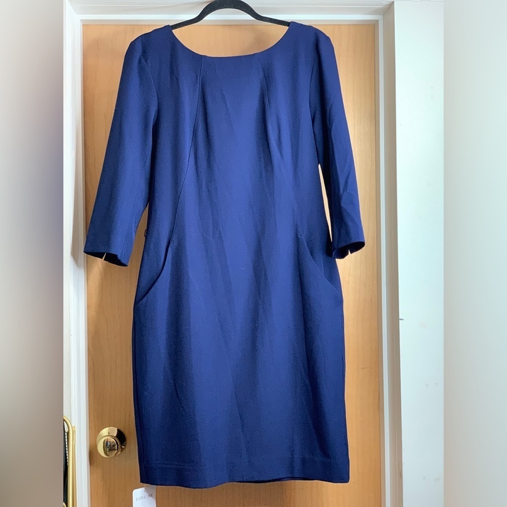 MM Lafleur Elegant Navy Blue Dress. Size-14
